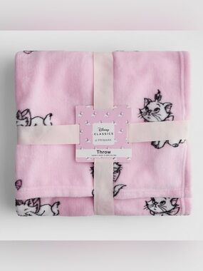 Disney x Primark Pink Aristocats “Marie” Plush Throw Blanket *NWT